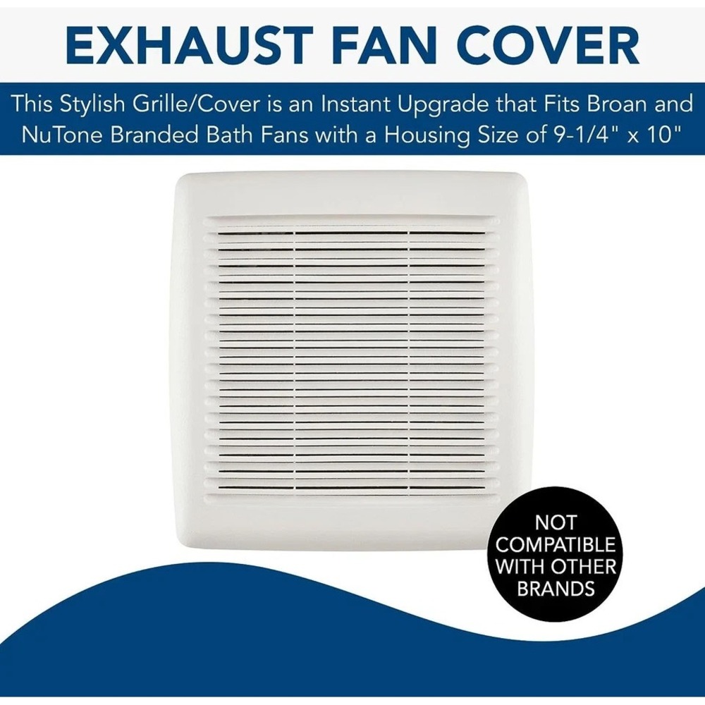 Broan NuTone Easy Install Bathroom Exhaust Fan Grille Cover FGR300S NEW